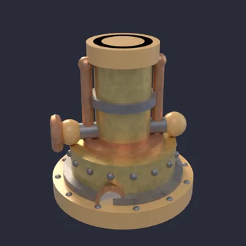 The Brass Steamer cannon design